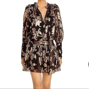 RAMY BROOK Jayda Metallic A Line Dress